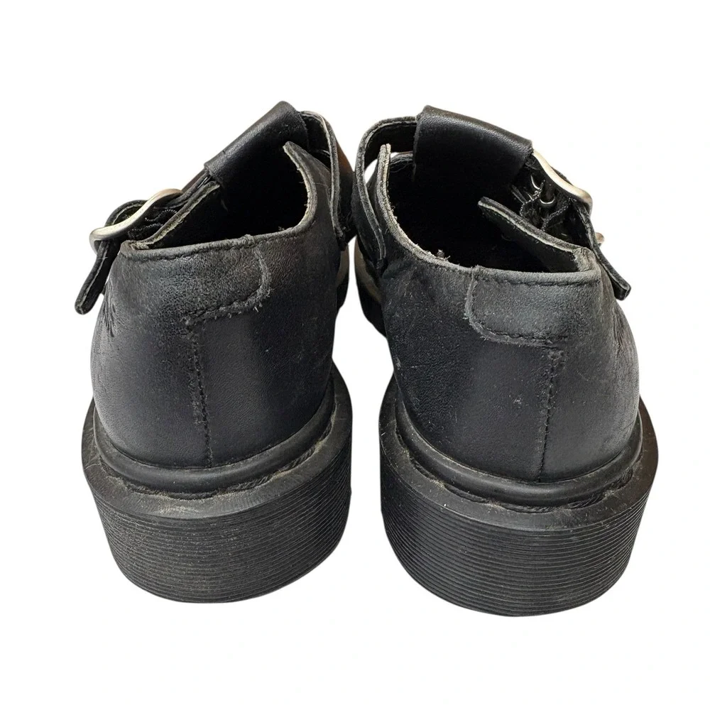 Vintage Dr. Martens Women's Mary Janes Double Buckle Leather Shoes Rare Style 5‎